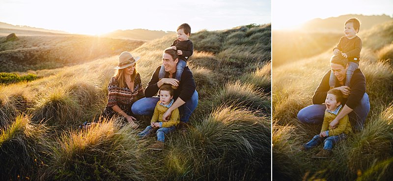 Flinders Family Portrait, boho styled family portrait, sunset family portrait, melbourne portrait photograher, portrait photographer, lifestyle portraits, family portraits